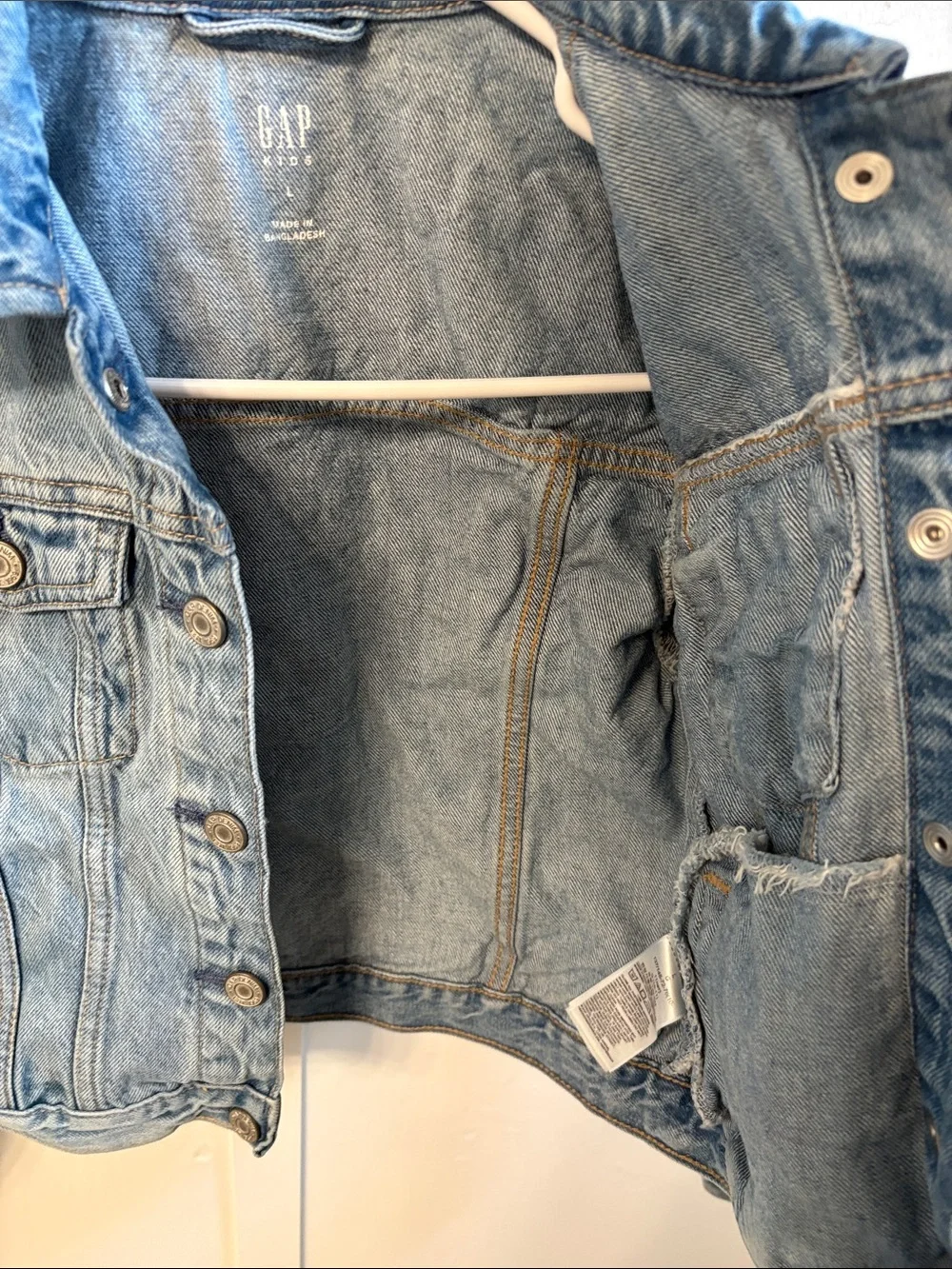 GAP Light Wash Kids Denim Jacket